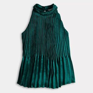 Women's Nine West Mock Neck Pleated Top